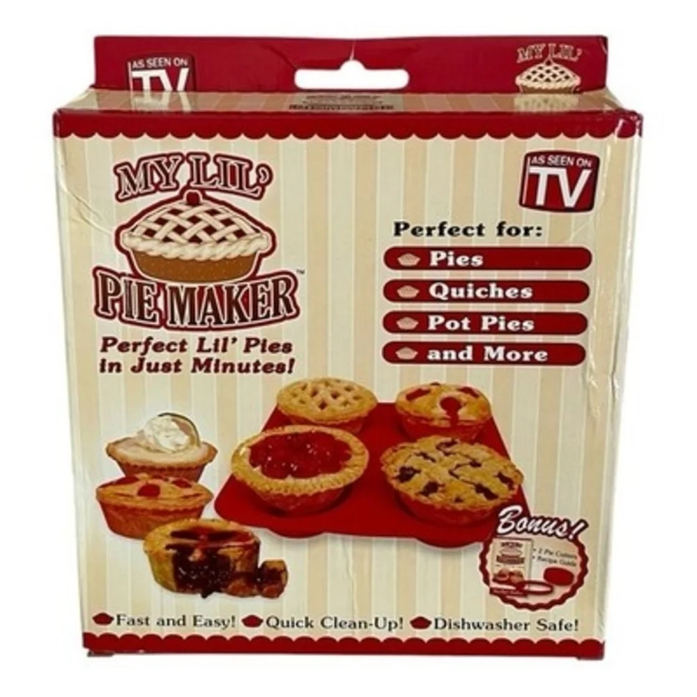 My Lil Pie Maker As Seen On TV Mini Pie Mold Silicone Set NIB Kitchen Tool